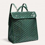 Goyard Saint Leger Backpack in Green Goyardine Canvas