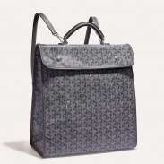 Goyard Saint Leger Backpack in Grey Goyardine Canvas