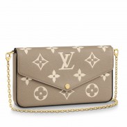 Louis Vuitton Felicie Pochette in Bicolor Monogram Empreinte Leather M69977