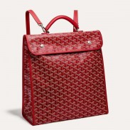 Goyard Saint Leger Backpack in Red Goyardine Canvas