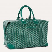 Goyard Bowling 45 Bag in Green Goyardine Canvas