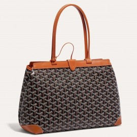 Goyard Bellechasse Biaude PM Bag in Black Goyardine Canvas 