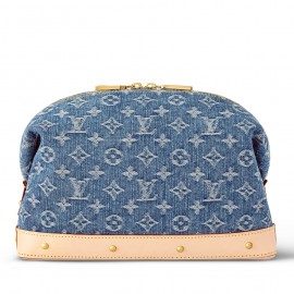 Louis Vuitton Pochette Cosmetique GM in Monogram Denim M24317