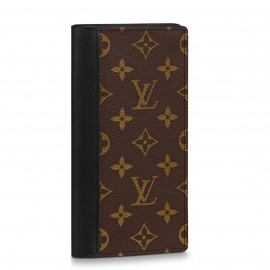 Louis Vuitton Brazza Wallet in Monogram Macassar Canvas M69410