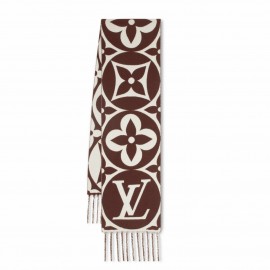 Louis Vuitton Brown LV Medallion Scarf M79215